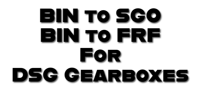 BIN to SGO / BIN to FRF File Conversion