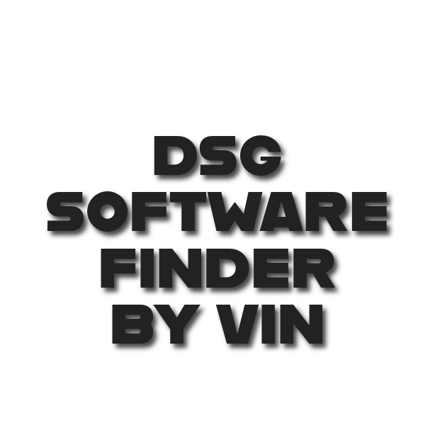 DSG Software Finder By VIN