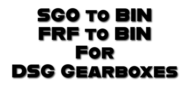 SGO / FRF to BIN File Conversion