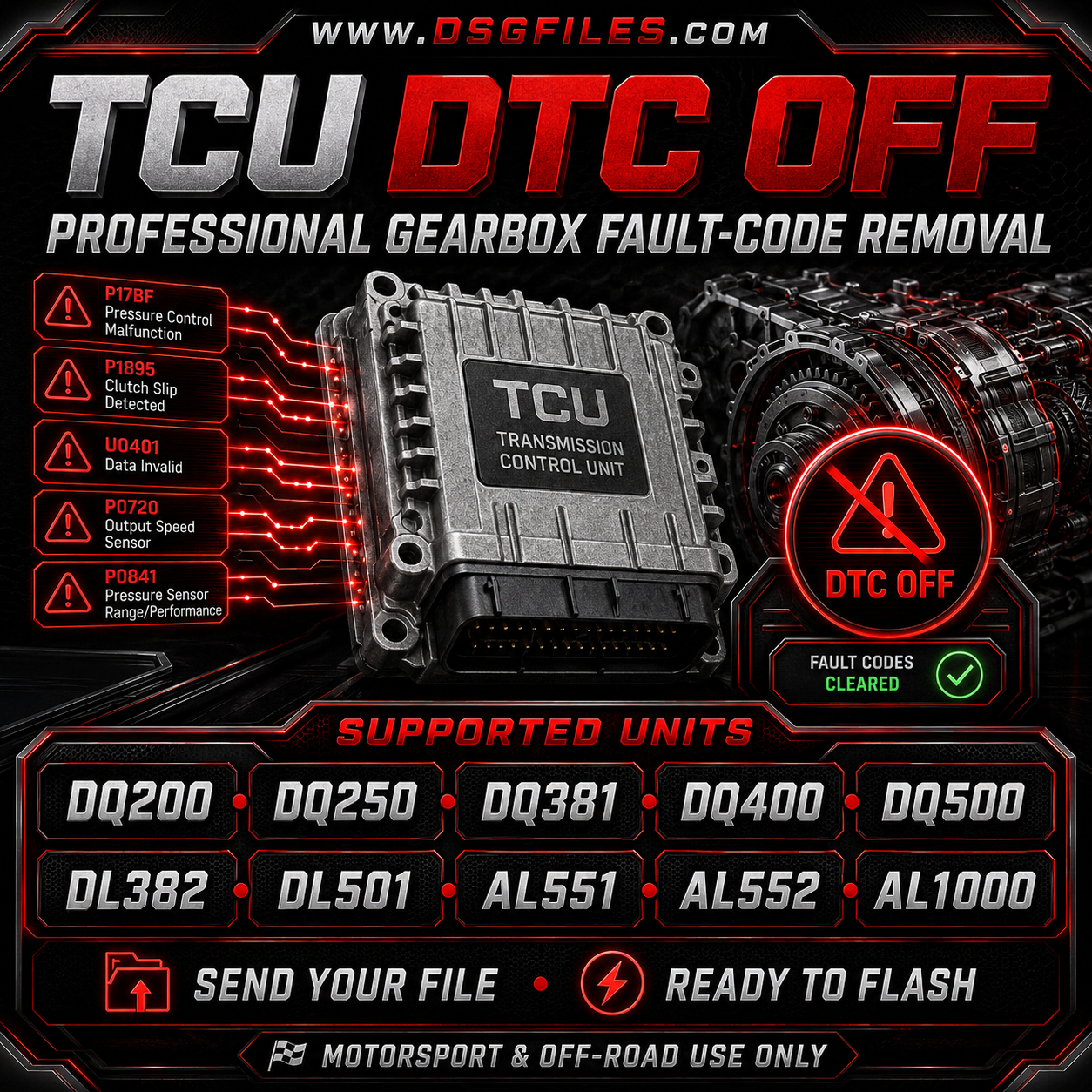 Gearbox TCM DTC OFF